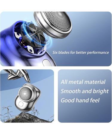 Blitzpro Mini Electric Shaver Blitzpro Mini Portable Electric Shaver Pocket Size Electric Shaver for Men Women Rechargeable Easy One-Button Waterproof Electric Razor for Travel (#C) - Buy Online on GoSupps.com
