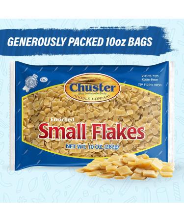 Chuster Square-Shaped Quadretti Pasta Flakes | Bulk 3 Pack (10oz) | Enriched Mini Noodles for Soups and Stews | Cooks in 10 Minutes | Low Sodium, Kosher Pareve - Buy Online on GoSupps.com