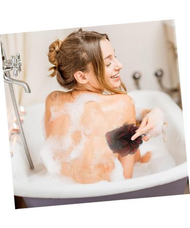 Beaupretty Bathing Skin Scrubber 4pcs - Foaming Net Loofah for Kids & Adults | Hair Ties Included - Premium Bath Essentials - Buy Online on GoSupps.com