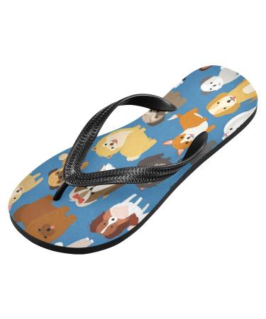Mnsruu Flip-Flops for Puppies & Dogs - Stylish Slippers for Pugs Dachshunds & More | Travel Spa & Home | XL Sizes for Men & Women - Buy Online on GoSupps.com