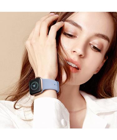 8 Pack Silicone Apple Watch Bands - Waterproof Sport Straps for iWatch Series 8 7 6 5 4 3 2 1 SE - Men Women Replacement Wristbands - Dark Gray/BlackWhite/Orange/Sky Blue/Wine Red - Buy Online on GoSupps.com