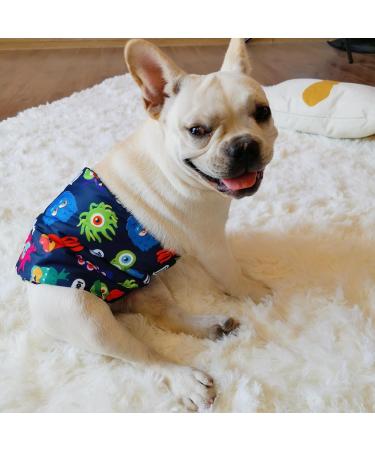 Cutebone Male Washable Dog Diapers - 3 Reusable Belly Bands with Flexible Velcro | High-Suction Dog Wraps for Males (35.5-43cm) - Buy Online on GoSupps.com