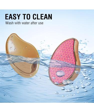 Nano Glass Heel Scraper - Foot Shower Scrubber & Dead Skin Remover | Pink Pedicure Tool for Back Arms & Legs Care - Buy Online on GoSupps.com
