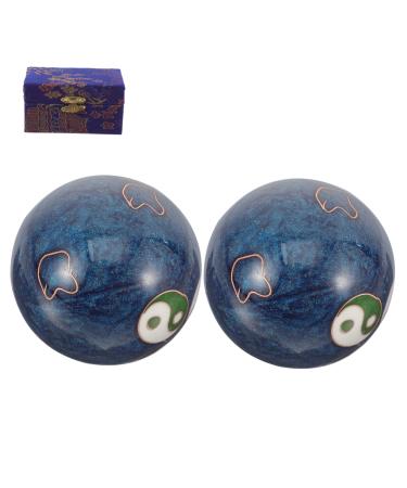 Gleavi 1 set metal handball balls handballs made of metal handrolle balls meditation balls roll handball made of metal hand training balls hand massage balls iron fitness training ball outside