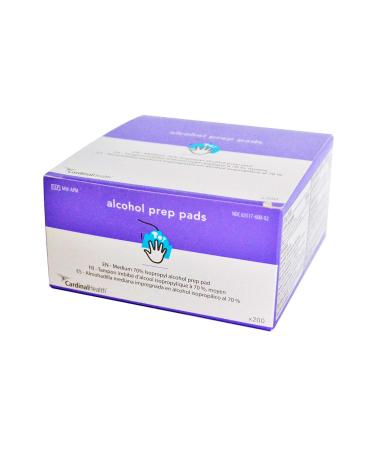 Cardinal Health 70% Isopropyl Alcohol Prep Pads - 6.5 x 3 cm - 2 Ply Non-Woven - Antiseptic for Injections - Case of 4000 - Buy Online on GoSupps.com