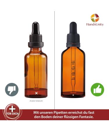 Handsunity 100ml Tincture Bottles - 12 Pack Brown Pipette Bottles with Black Caps | Ideal for International Shipping - Buy Online on GoSupps.com