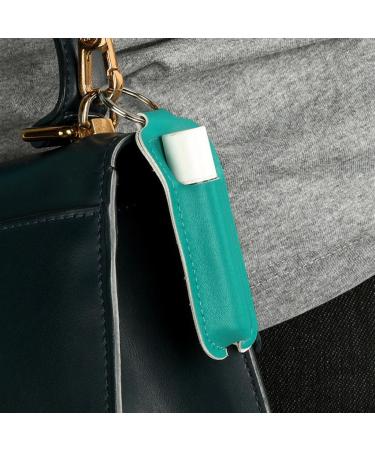 Stylish Lipstick Storage Bag Keychain | Lip Balm Cover & Lip Gloss Holder Pouch - Perfect Jewelry Gift Organizer for Women & Girls in Green - Buy Online on GoSupps.com