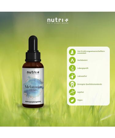 Buy High Dose Melatonin Drops 1mg - Alcohol-Free Sugar-Free Vegan Sleep Aid - Nutri Sleep Drops 50ml with Pipette - Buy Online on GoSupps.com