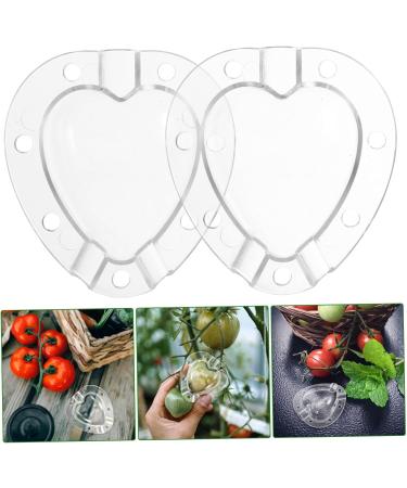 OFFSCH 2 Sets Heart Shaped Tomato Mold Tomatoes Novel Shaping Adorable Fruit Cucumber Plastic Vegetable - Buy Online on GoSupps.com