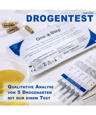 5 x One+Step Multi Drug Test - Detect 5 Drugs in One Test | Accurate & Reliable Drug Testing Solutions - Buy Online on GoSupps.com