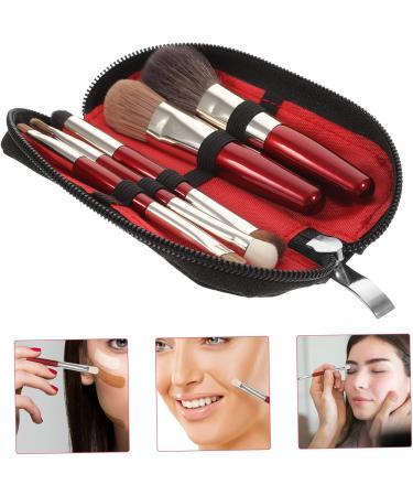 Ipetboom 1 Set Makeup Brush with Bag Face Makeup Brush Beauty Supply Powder Makeup Blush Brush Doll Cake Pan Fairy Houses Ladies Suits Travel Brush Cosmetic Fiber Wool - Buy Online on GoSupps.com