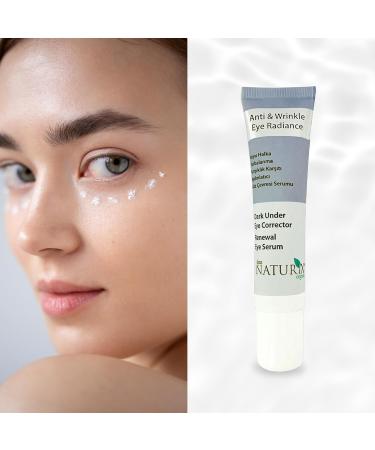 Eye Contour Cream & Serum with Hyaluronic Acid | Eliminate Dark Circles Bags & Wrinkles - Shiny Skin Face Roller - Buy Online on GoSupps.com
