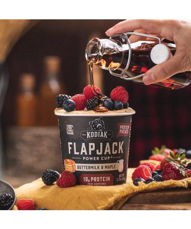 Kodiak Cakes Protein Pancake Power Cup Variety Pack - Buttermilk, Maple Chocolate Chip, S'mores - 12 Pack - Buy Online on GoSupps.com