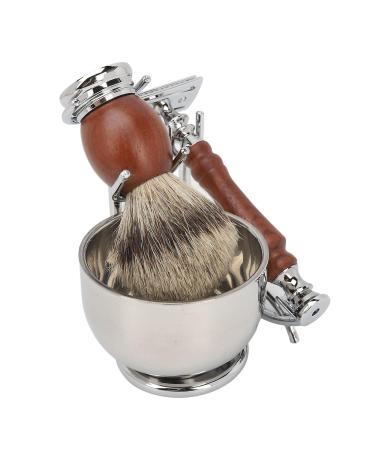 Shaving Bowl and Brush Set - Retro Alloy Beard Brush Cream Brush Stand & Soap for Men | Premium Shaving Accessories - Buy Online on GoSupps.com