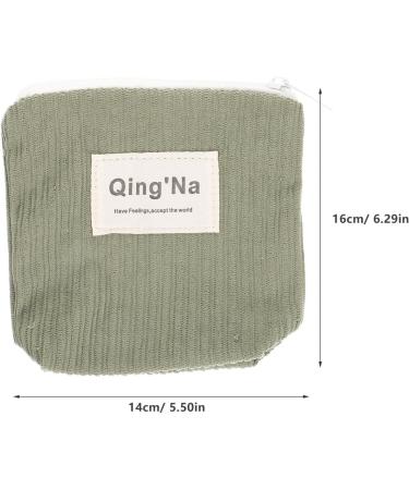 Lurrose Women's Cotton Bandage Bags | Washable Menstrual Hygiene Storage Organizer | First Period Pocket - Green - Buy Online on GoSupps.com