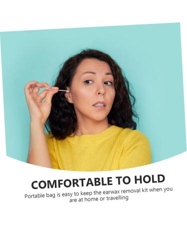 DOITOOL 3 Sets Ear Picking Tool Silicone Remover Earwax Removal Kit - Stainless Steel Ear Picks - Golden - 11.5X2.7X1cm - 3pcs - Buy Online on GoSupps.com