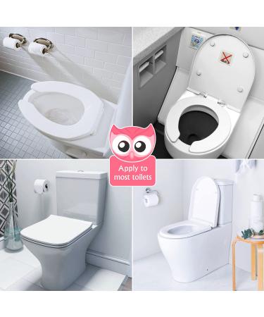 Foldable Portable Potty Seat for Toddler Travel - Non-Slip Toilet Training Cover for Girls - Includes Drawstring Bag - Pink Owl Design - Buy Online on GoSupps.com