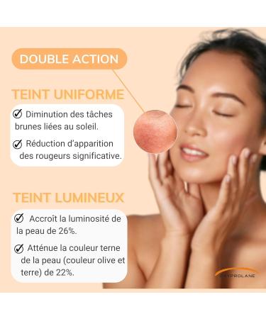 Oxyprolane Eclat du Tint Food Supplement Complexion & Dark Spots Cure 1 Month / 30 Capsules (1/d) Made in France by Laboratories BIO-RECHERCHE  - Buy Online on GoSupps.com