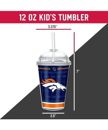 Rico Industries NFL Football 12oz Team Color Laser Engraved Youth Plastic Tumbler for NFL Fans Denver Broncos - Buy Online on GoSupps.com
