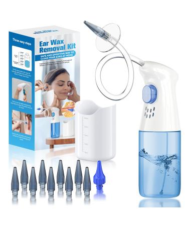 Ear Wax Removal Ear Cleaner Ear Wax Removal Kit FSA Eligible Items Only List Manual Ear Irrigation Flushing System Safe and Effective to Clean Ear Built Up Wax Blue
