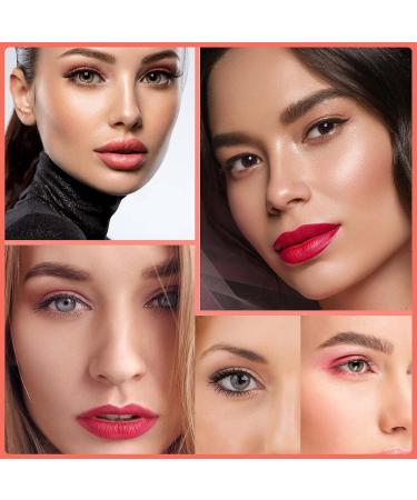 Glitter Matte Eyeshadow Palette - 9 Color Nude Peach Rose Gold Champagne Orange Cream Shimmer Makeup - Long-Lasting Korean Eye Shadow Palette (02 Peach) - Buy Online on GoSupps.com
