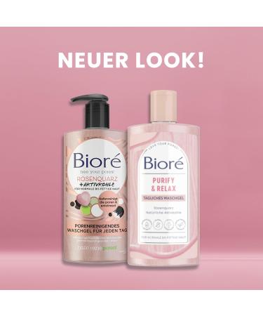 Bioren Rose Quartz & Activated Carbon Washing Gel - Deep Cleansing for Normal & Oily Skin | Daily Use (200 ml) - Buy Online on GoSupps.com