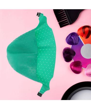 Hohopeti Bonnet de Coloration Silicone Vert Taille Unique Capuchon Pr cis pour Teindre les Cheveux Bonnet Balayage Professionnel Coiffure Maison - Buy Online on GoSupps.com