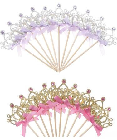 Personalised Cake Toppers Cake Decorations 10pcs/lot Birthday Cake Decorations for Girl Party Cupcake Decoration Supplies Princess Crown Cake Toppers (Color : 10pcs as Pic) (Color : 10pcs as Pic) (Co - Buy Online on GoSupps.com