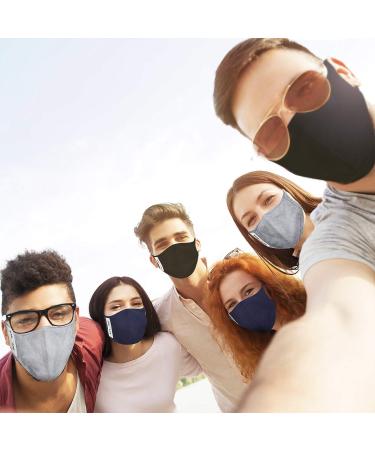 Case-Mate Safe+Mate Cloth Face Mask 3 Pack - Washable & Reusable - Adult S/M - Includes Filter - Black/Navy/Gray - Buy Online on GoSupps.com