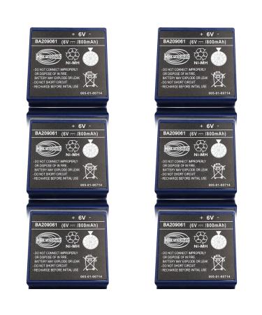 (6 Pack) 800mAh 6V BA209061 NI-MH Battery for HBC BA209061 Remote Control Pump Truck Battery