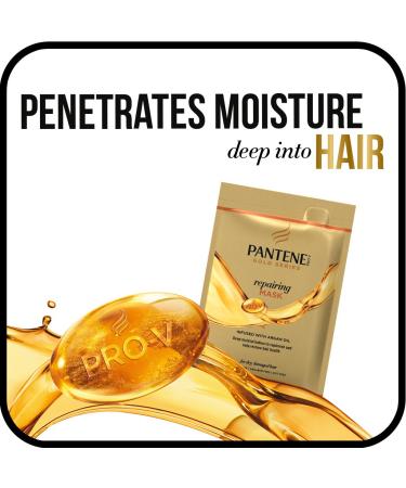Pantene Pro-V Gold Series Repairing Mask with Argan Oil - 1.7 fl oz (Pack of 10) - Buy Online on GoSupps.com