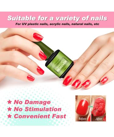 2 Pack Soak Off Gel Nail Polish Remover Set - Quick & Easy Removal in 3-5min (Green) - Buy Online on GoSupps.com