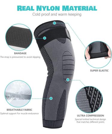 Tourmaline Acupressure Self-Heating Knee Sleeve XL - Mugwort Acupressure Shaping Pads - Buy Online on GoSupps.com
