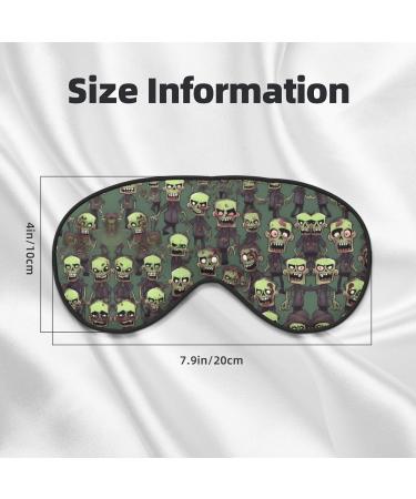 Many Zombies Print Unisex Sleep Mask - Double-Sided Eye Mask for Sound Sleep & Skin Care | International Shipping Available - Buy Online on GoSupps.com