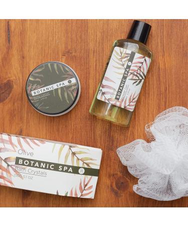 Accentra Olive Spa Gift Set - 5-Part Bathing & Shower Essentials in Seagrass Basket | Perfect Wellness Gift for Women - Buy Online on GoSupps.com