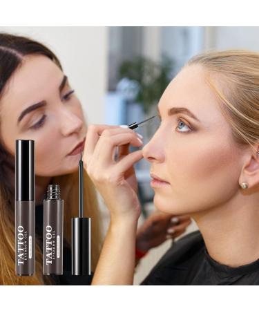 Eyebrow Makeup | Peel Off Sweatproof Tinted Brow Gel with Brow Templates - 3 Days Eyebrow Dye Tools for Women and Girls Long Lasting Eye Brow Cosmetics - Buy Online on GoSupps.com