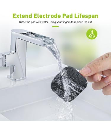 TENS Unit Replacement Pads | 20PCS 2x2 Reusable Electrode Pads for Electrotherapy | Self-Adhesive Electrode Patches - International Shipping Available - Buy Online on GoSupps.com