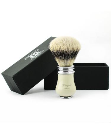 Haryali London Razor Dachshaar Razi brush elegant and unique design badger hair shaving brush with an elegant ivory color a perfect addition to your shaving set
