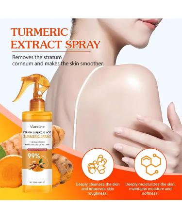 100ml Peel Shot Keratin Care Kojic Acid Turmeric Spray Body and Face Peel Spray Gentle Moisturizing Nourishes the Skin for All Skin Types - Buy Online on GoSupps.com