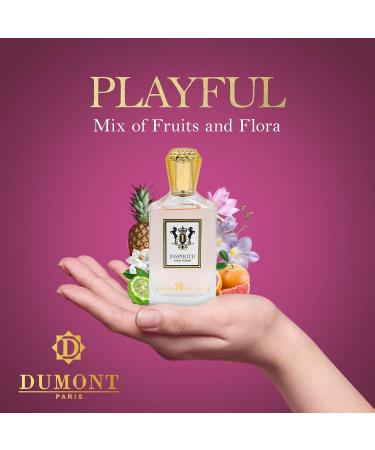 Dumont INSPIRITU POUR FEMME - 3.4oz - Women s Perfume with Sweet Sensual Romantic & Sensual Fragrance - Long Lasting Cologne Mist & Body Spray - Perfect Luxury Gift for Her - Buy Online on GoSupps.com