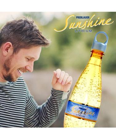 Preblauer Sunshine Natural Mineral Water with Lithium - Mood Lifting & Refreshing 500ml | Shop Now! - Buy Online on GoSupps.com