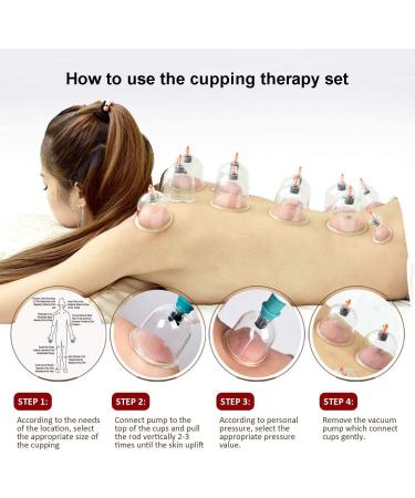 Cupping Therapy Set | 12 Vacuum Suction Cups Massager for Cellulite Reduction & Pain Relief - Buy Online on GoSupps.com