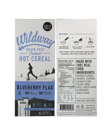 Wildway Keto Vegan Grain-Free Instant Hot Cereal | Variety Pack - 4 Flavors - Buy Online on GoSupps.com