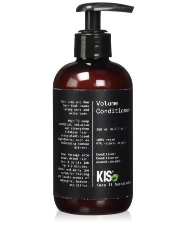 KIS Green Volume - Conditioner - 250ml - limp & fine hair - 100% vegan formula - sulfate-free - with bamboo extract