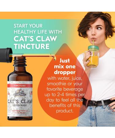 Cats Claw Tincture - Immune & Joint Support Supplement - Heart Health & Focus - Made in USA - 2oz - Buy Online on GoSupps.com