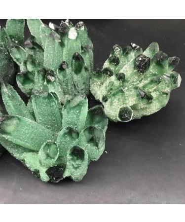 Natural Green Ghost Crystals Cluster Rock Quartz Minerals Rough Stones Home Decoration Suitable for Furniture Decoration Full of Texture (Size : 400-500g) - Buy Online on GoSupps.com