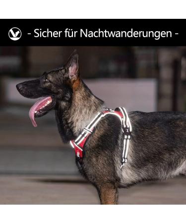 Buy POPOT No Pull Dog Harness - Reflective Front Vest for Daily Training Walking & Running | Red XL - Buy Online on GoSupps.com