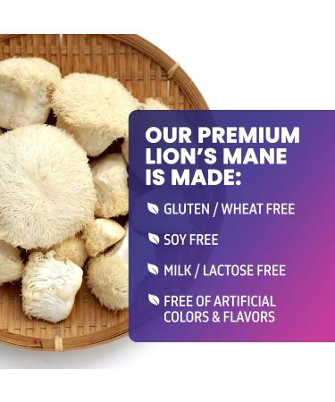 Lions Mane Supplement Capsules 10 000mg - 10:1 Extract - Extra Strength Lion s Mane Mushroom - Superfood for Memory & Focus Support Brain Immune Health Support - Vegan Bottled in USA - 120 Capsules 120 Count (Pack of 1) - Buy Online on GoSupps.com