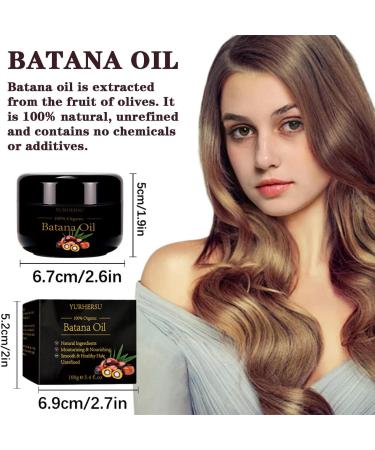 Batana Oil for Hair Growth and Repair 100% Natural Pure Unrefined and Organic Hair Growth Oil Scalp and Hair Care and Enhances Hair Thickness in Men & Women - Buy Online on GoSupps.com