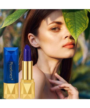  Rosixehird Blue Magic Lipstick Color Changing Lipstick Blue Lipstick Long Lasting Waterproof Tinted Lip Balm for Women Girls - Buy Online on GoSupps.com